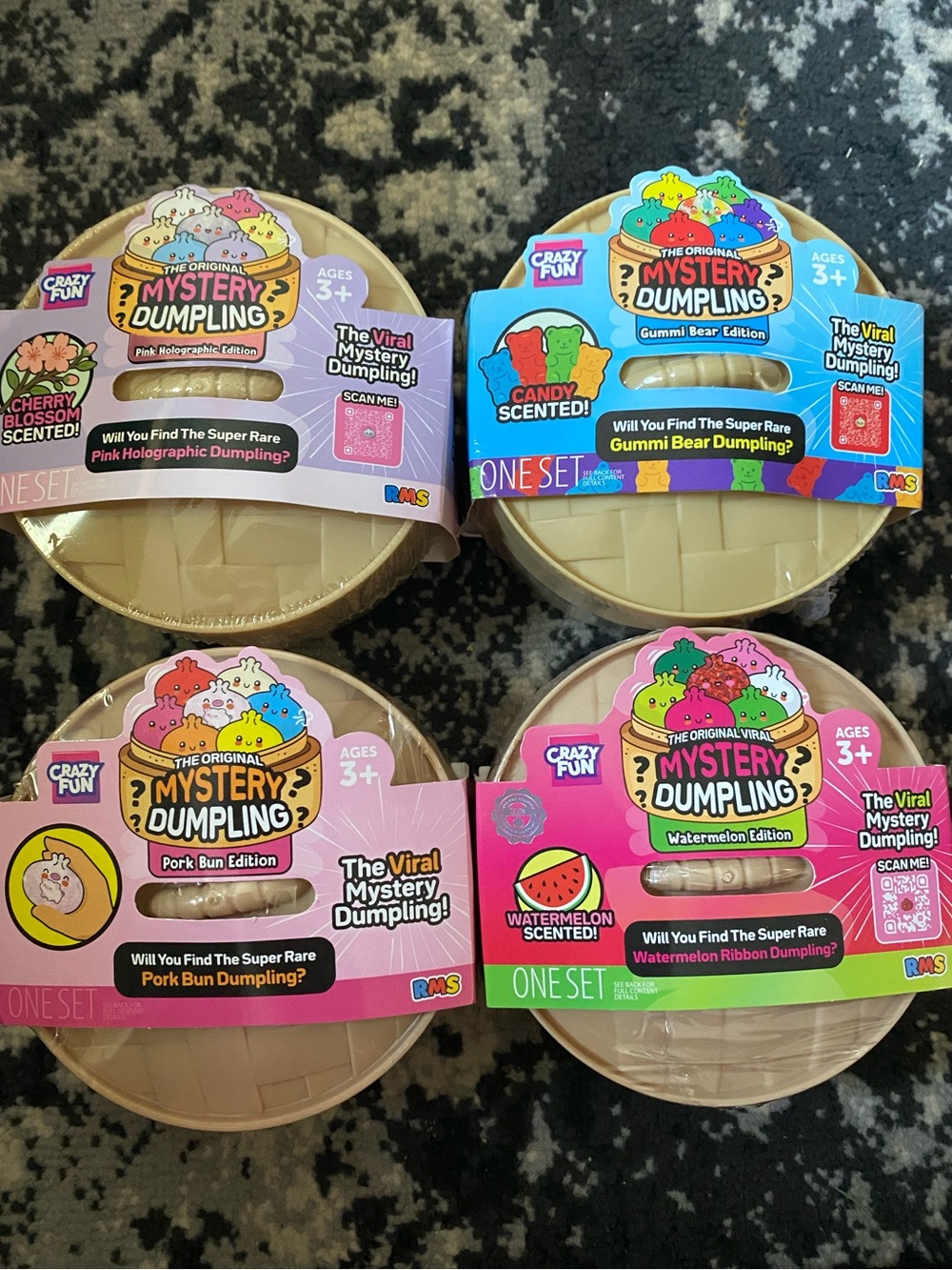 Authentic Crazy Fun RMS Mystery Dumpling Scented Surprise Toy- 4 pack